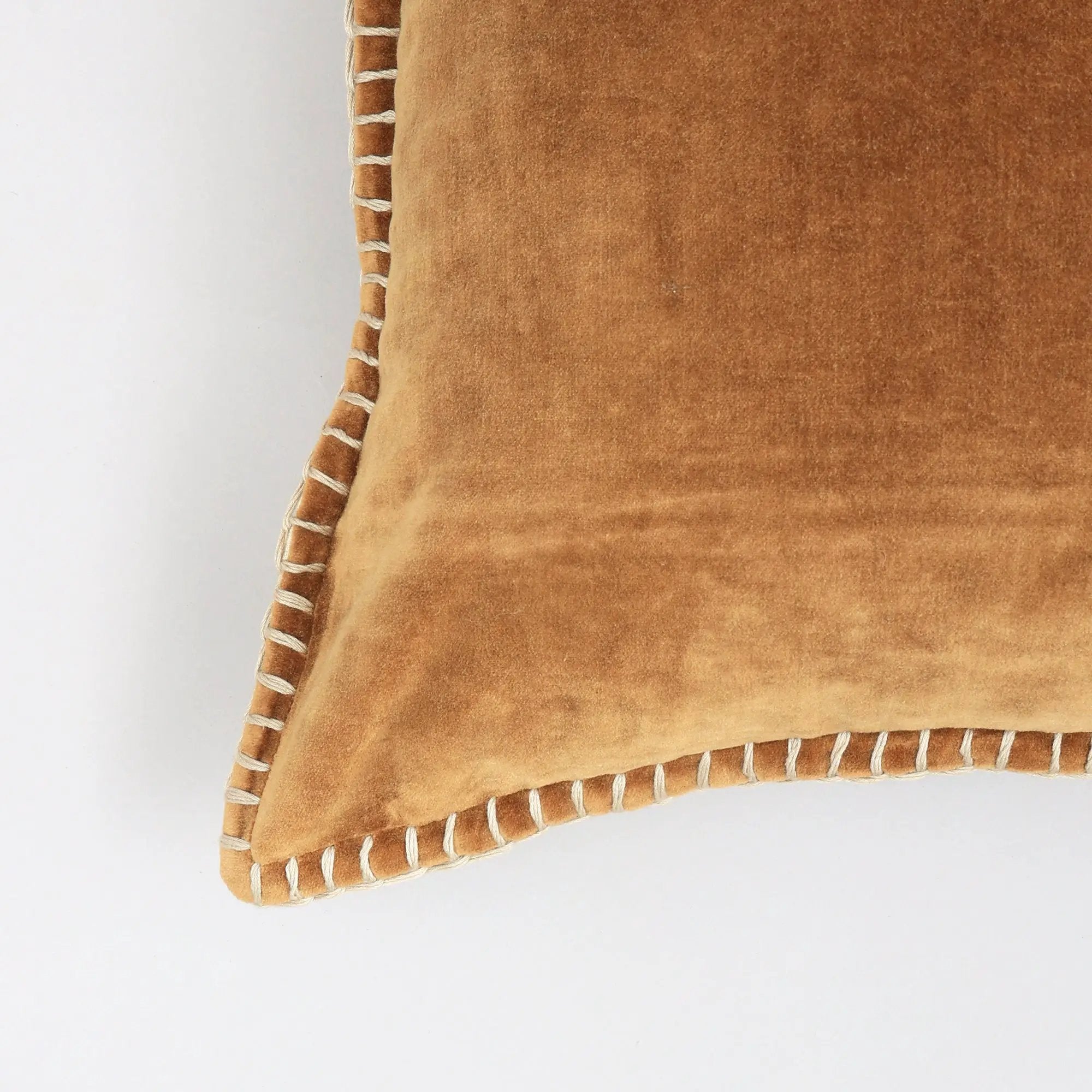Olivia Stonewashed Velvet Pillow – 19" Square by HouseOfZazla