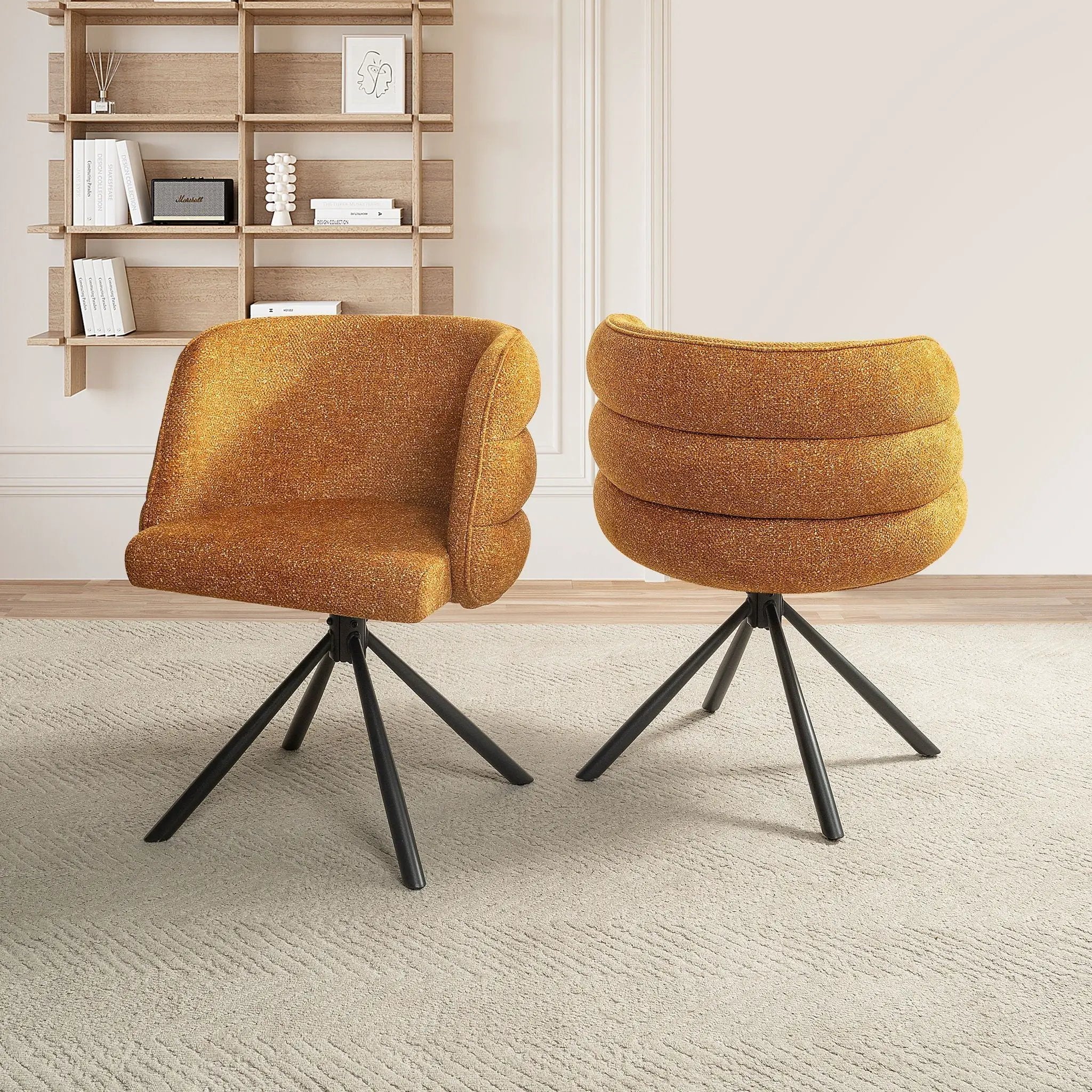 270 Degree Swivel Upholstered Desk Chairs (Set of 2) by HouseOfZazla