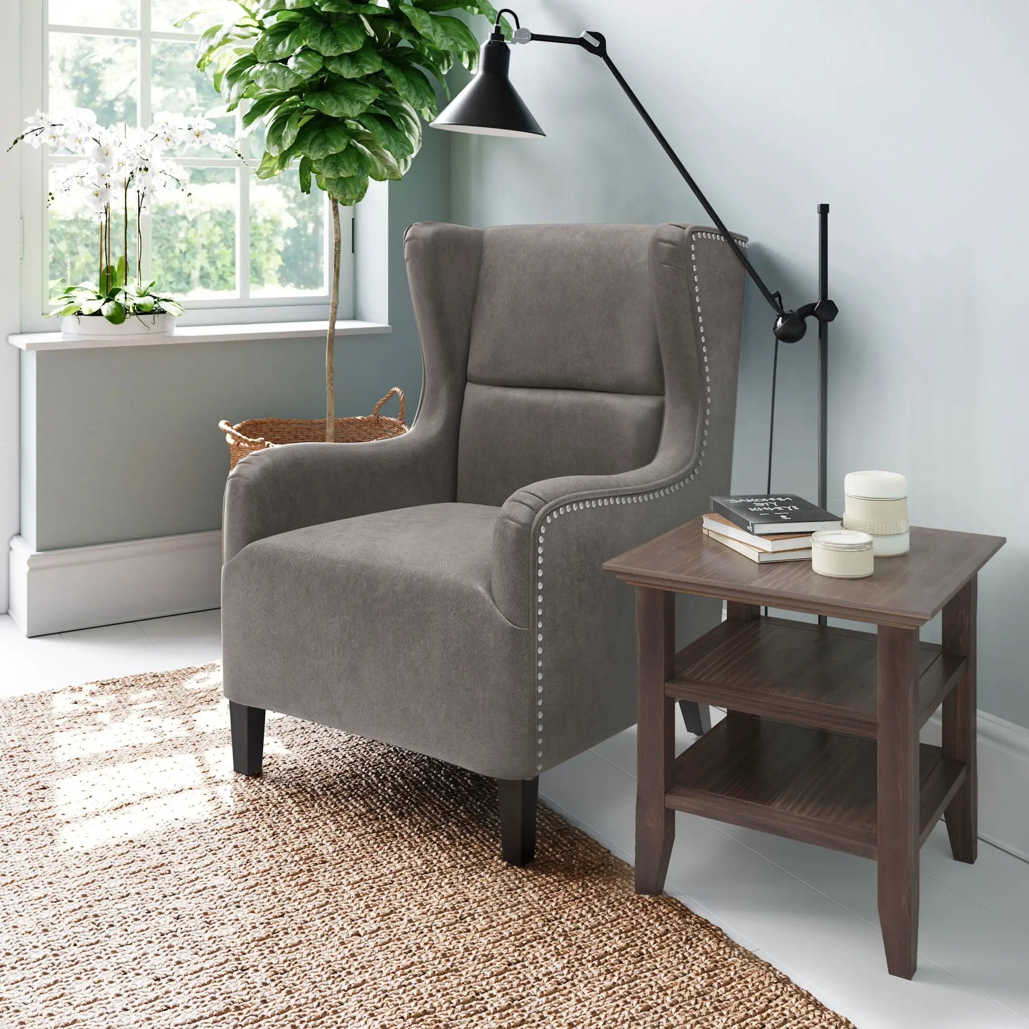 Acadian - End Table - Warm Walnut Brown by Unique Piece Furniture