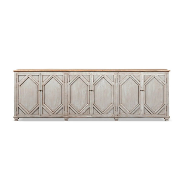 Colette - 6 Door Cabinet Sideboard - Brown