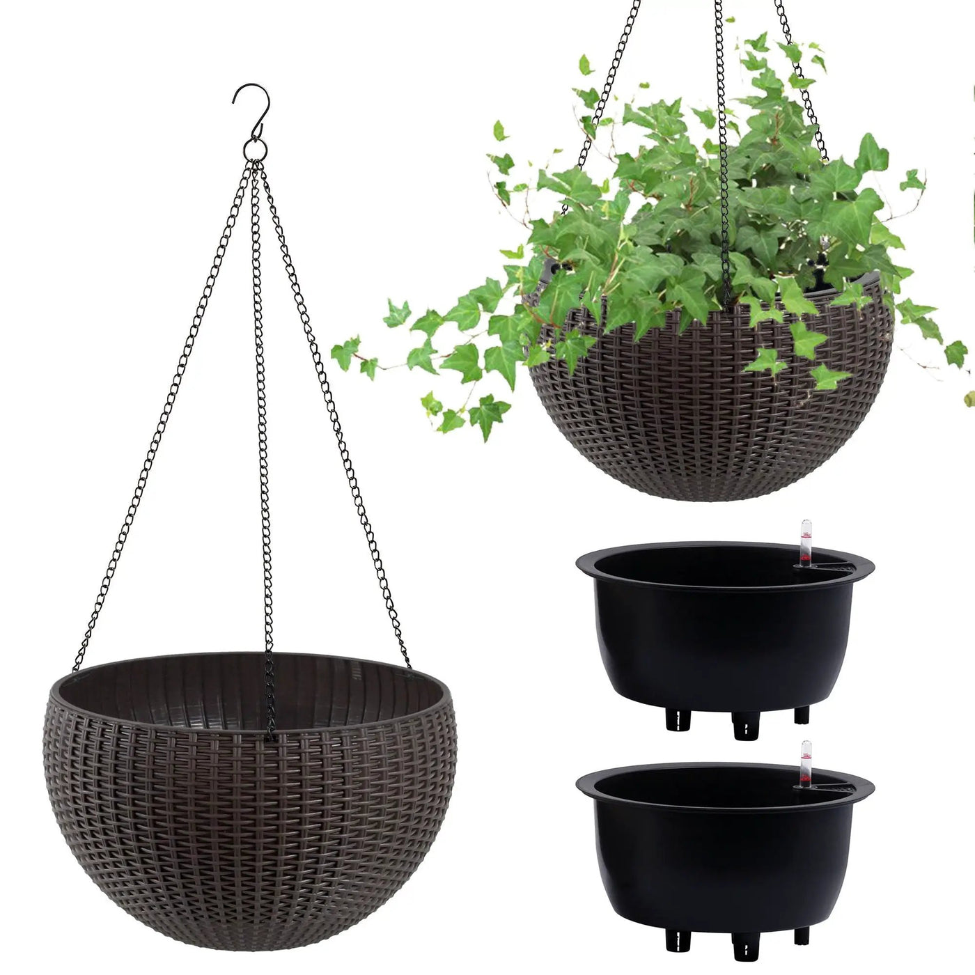 Self Watering Hanging Planter by HouseOfZazla
