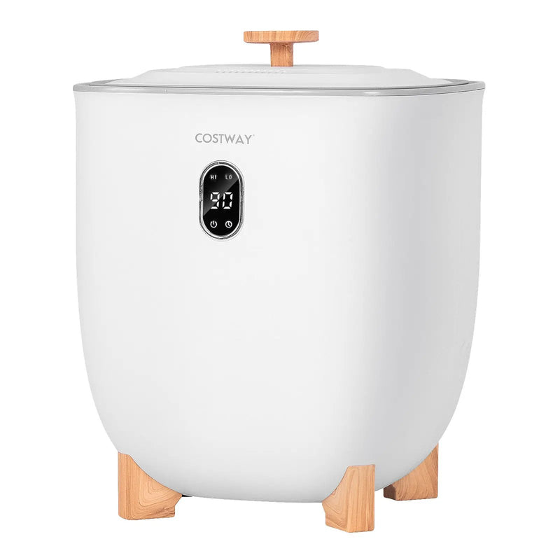 25L Towel Warmer Bucket with 2 Temperature Settings and Auto Shut Off-White by DirectDeals