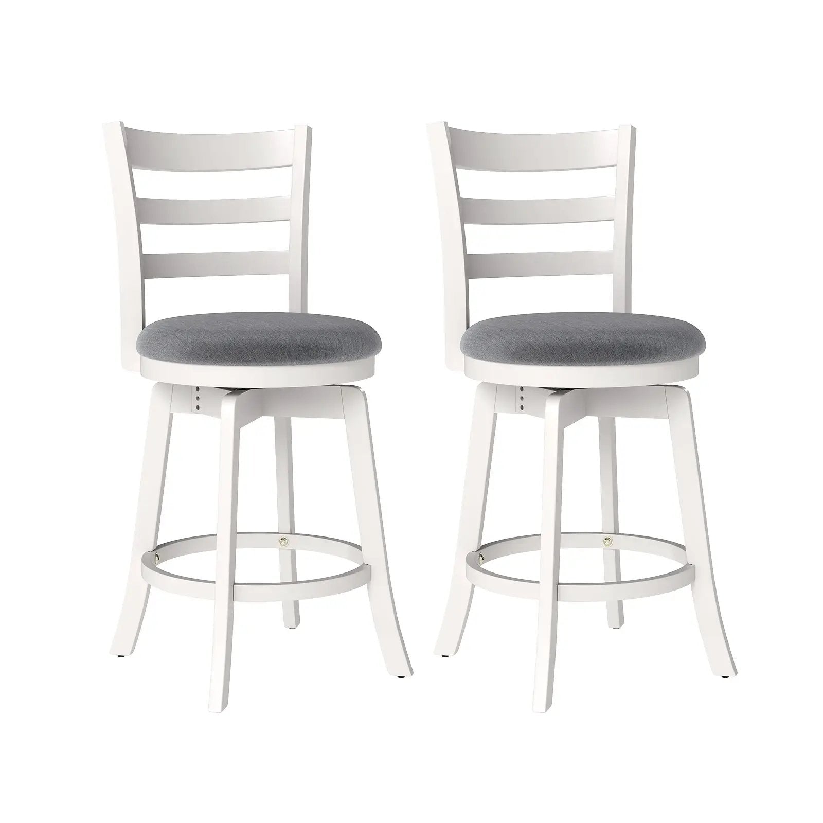 25"/30.5" Swivel Barstools Set of 2 360¬∞ Rotating Bar/Counter Height Chairs with Upholstered Seat by DirectDeals