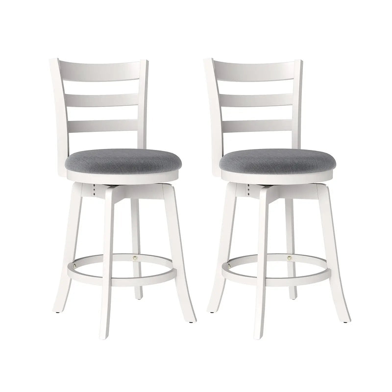 25"/30.5" Swivel Barstools Set of 2 360¬∞ Rotating Bar/Counter Height Chairs with Upholstered Seat by DirectDeals