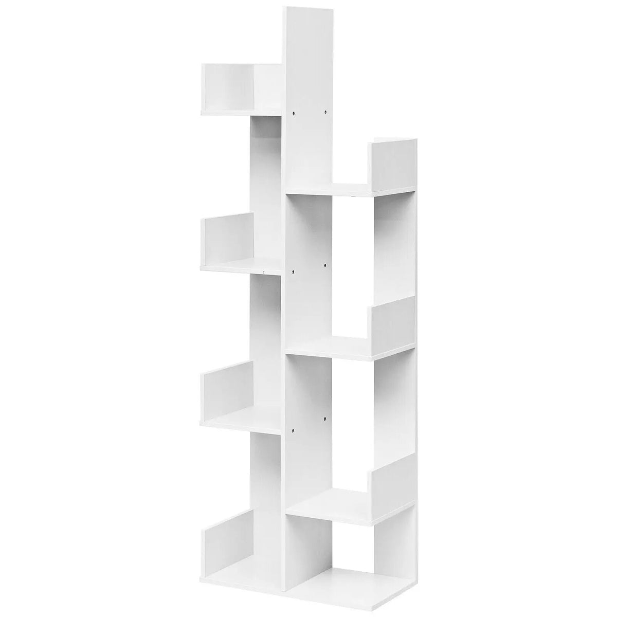 8-Tier Bookshelf Bookcase with 8 Open Compartments Space-Saving Storage Rack, photo 7 of 10
