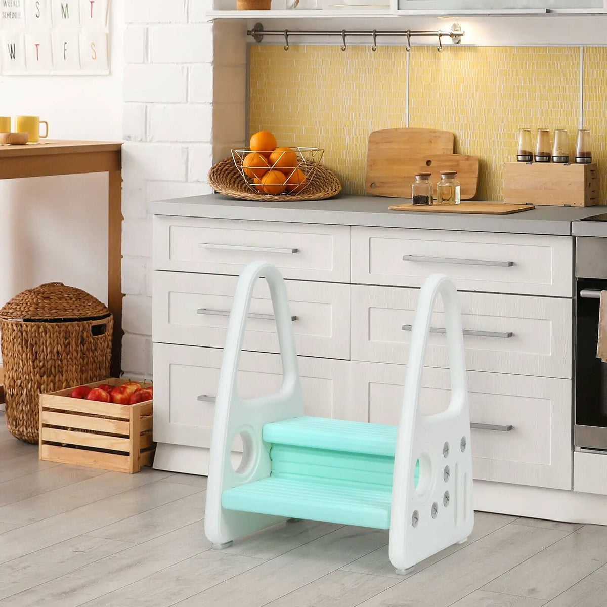 Kids Step Stool Learning Helper with Armrest for Kitchen Toilet Potty Training, photo 7 of 10