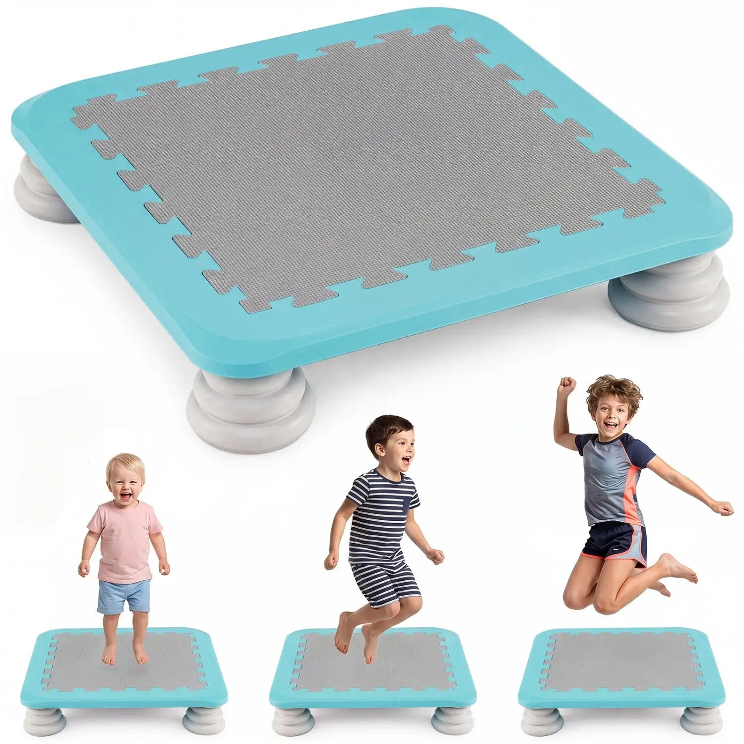 Kids Mini Trampoline 25.5 Inch with Non-Slip Foot Pads by DirectDeals