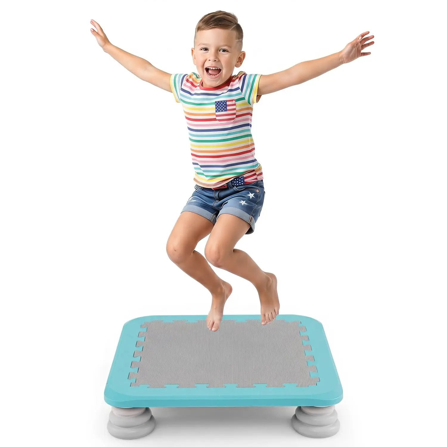 Kids Mini Trampoline 25.5 Inch with Non-Slip Foot Pads by DirectDeals