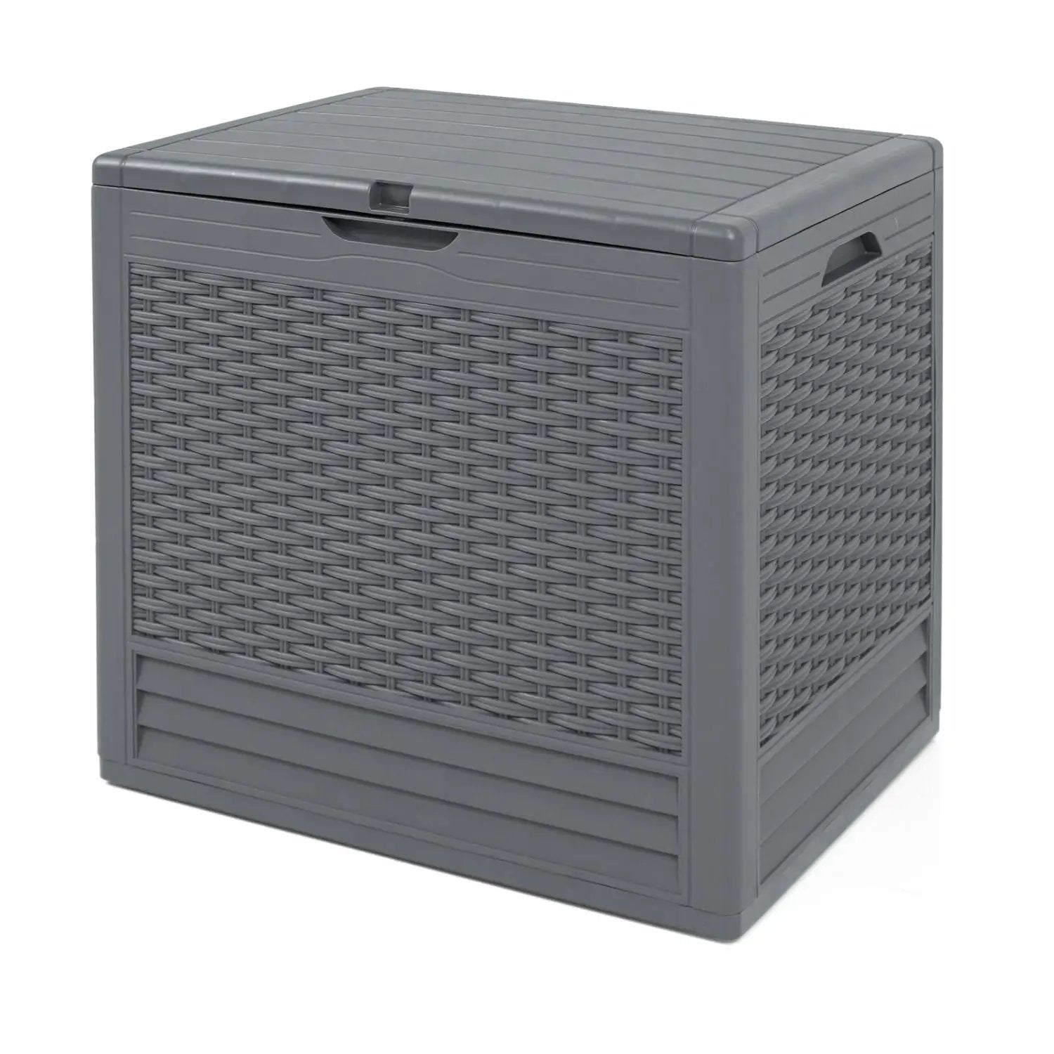 25 Gallon Outdoor Storage Box with Rattan Patterns by DirectDeals