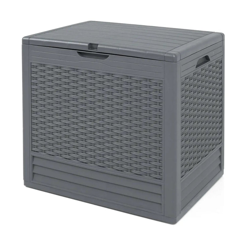 25 Gallon Outdoor Storage Box with Rattan Patterns by DirectDeals
