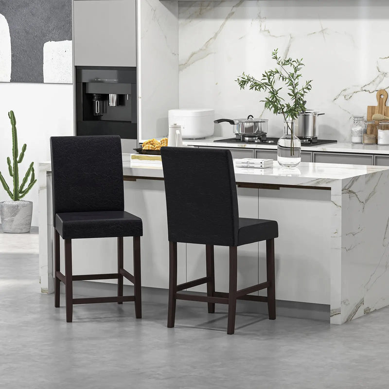 25 Inch Counter Height Set of 2 Bar Stools by DirectDeals