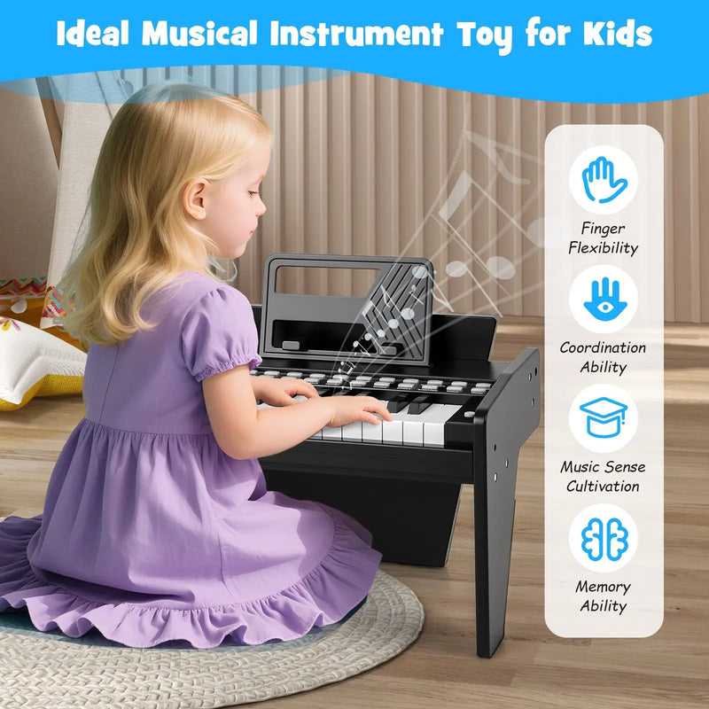 25 Keys Kids Piano Keyboard with Adjustable Speed and Volume by DirectDeals