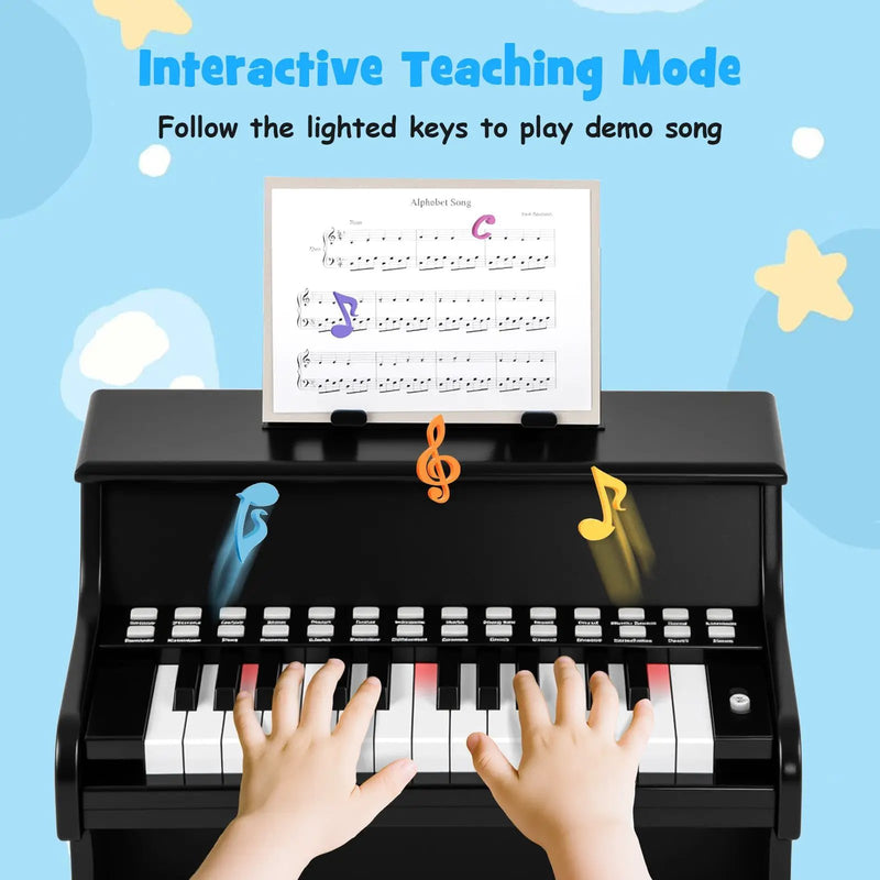25 Keys Kids Piano Keyboard with Adjustable Speed and Teaching Mode by DirectDeals
