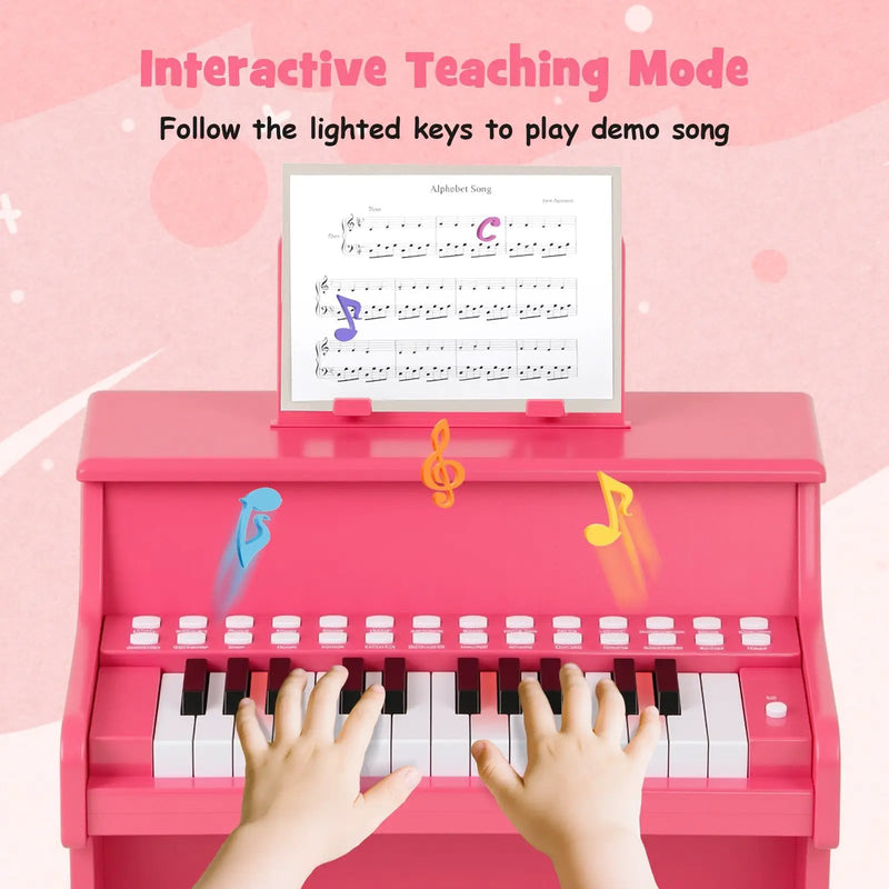 25 Keys Kids Piano Keyboard with Adjustable Speed and Teaching Mode by DirectDeals
