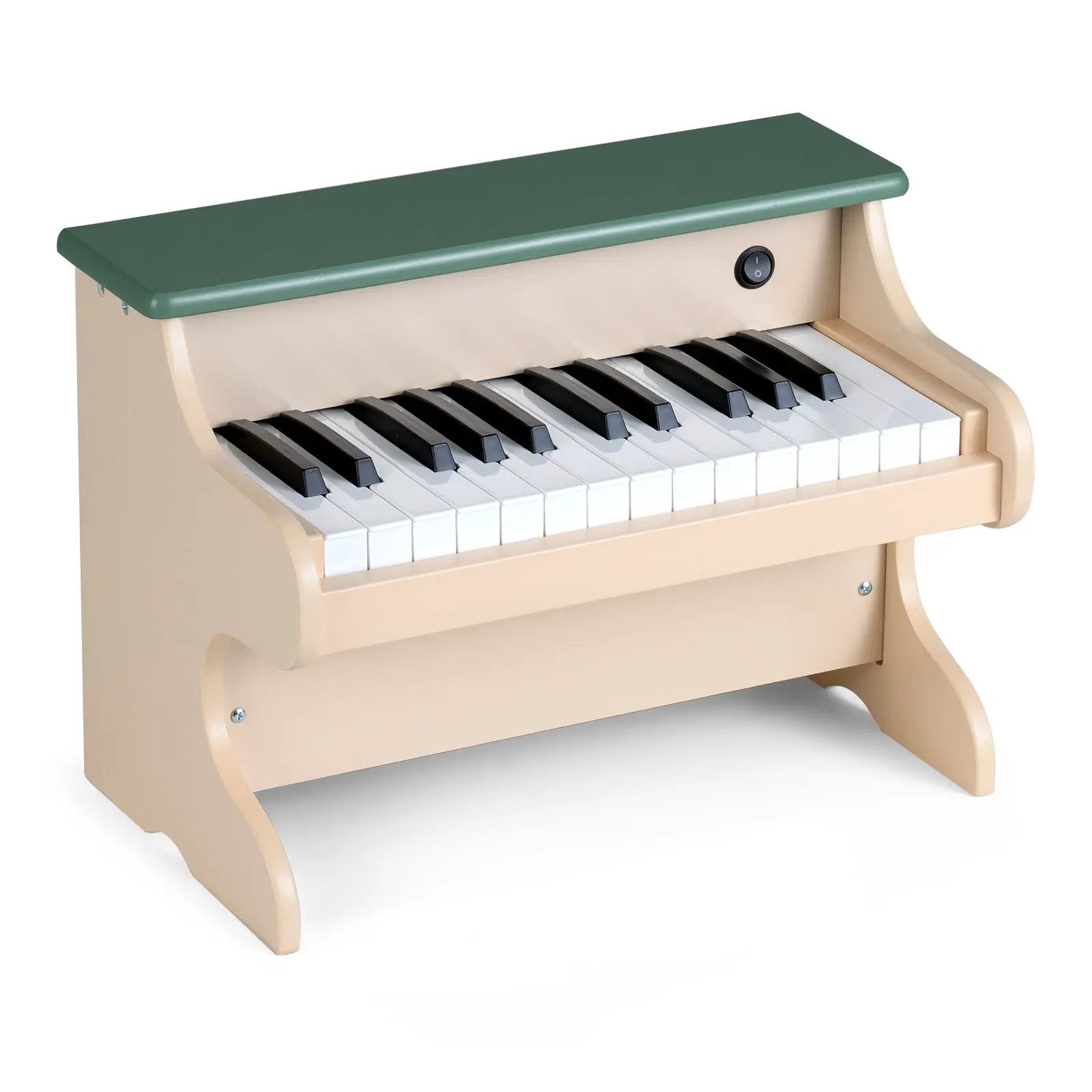 25 Keys Kids Piano Keyboard Wooden Digital Piano Toy with Removable Music Stand-Green by DirectDeals