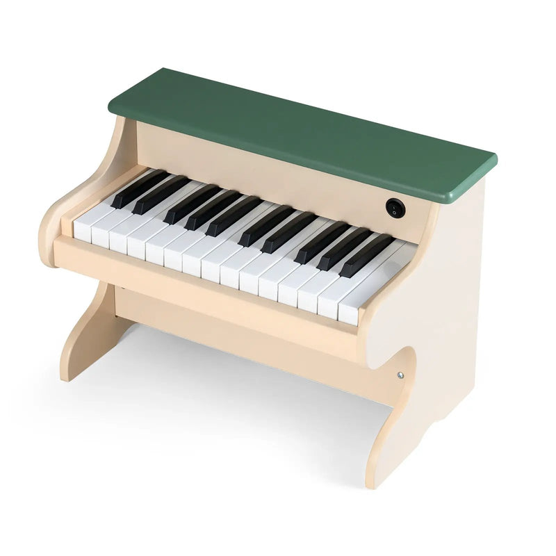 25 Keys Kids Piano Keyboard Wooden Digital Piano Toy with Removable Music Stand-Green by DirectDeals