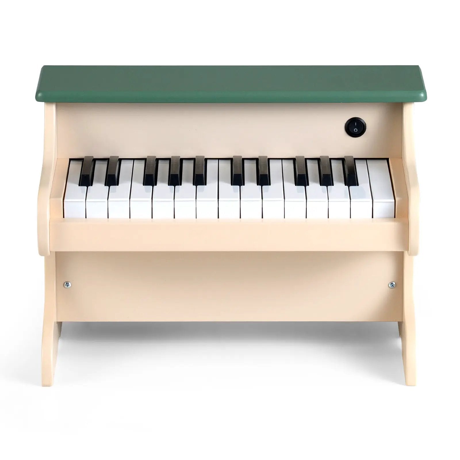 25 Keys Kids Piano Keyboard Wooden Digital Piano Toy with Removable Music Stand-Green by DirectDeals