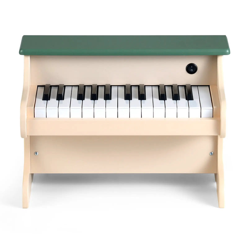 25 Keys Kids Piano Keyboard Wooden Digital Piano Toy with Removable Music Stand-Green by DirectDeals