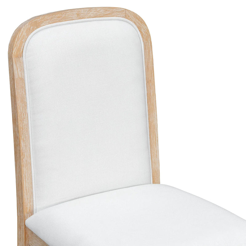 TREXM Vintage Style Dining Chair Set with 4 Upholstered Chairs by HouseOfZazla