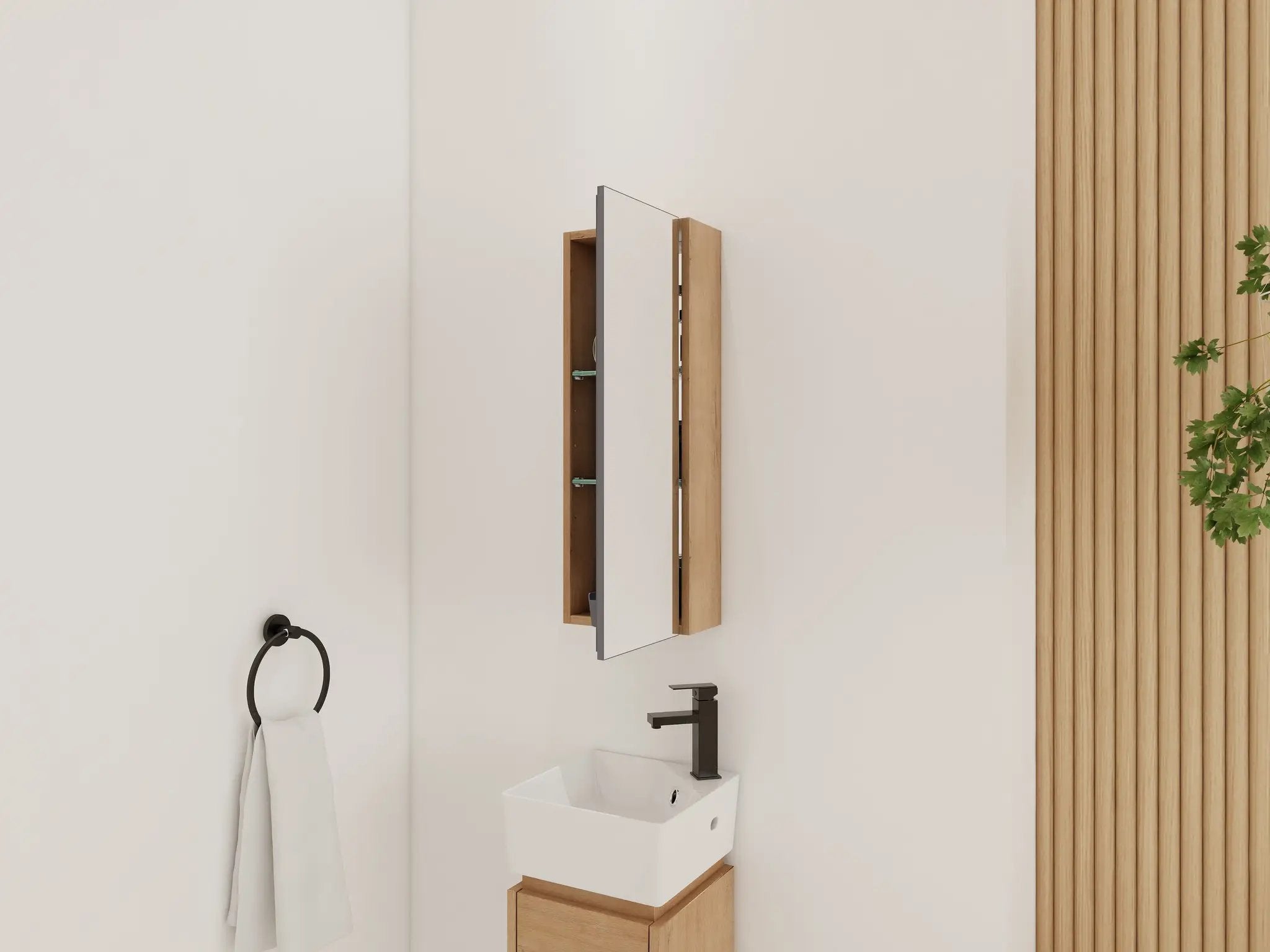 10'' Bathroom Mirror Cabinet with Storage by HouseOfZazla