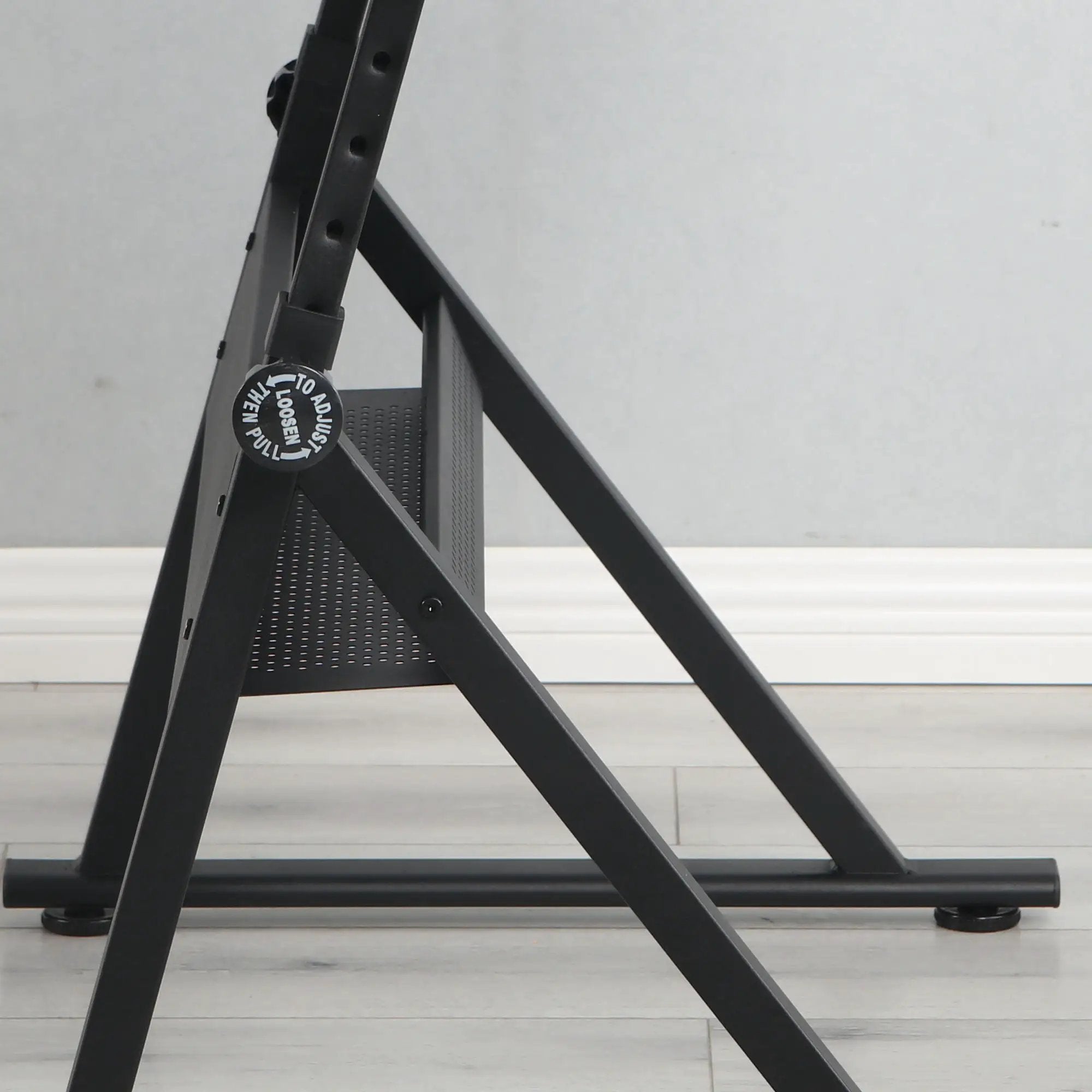 Adjustable Tempered Glass Drafting Printing Table With Chair by Unique Piece Furniture