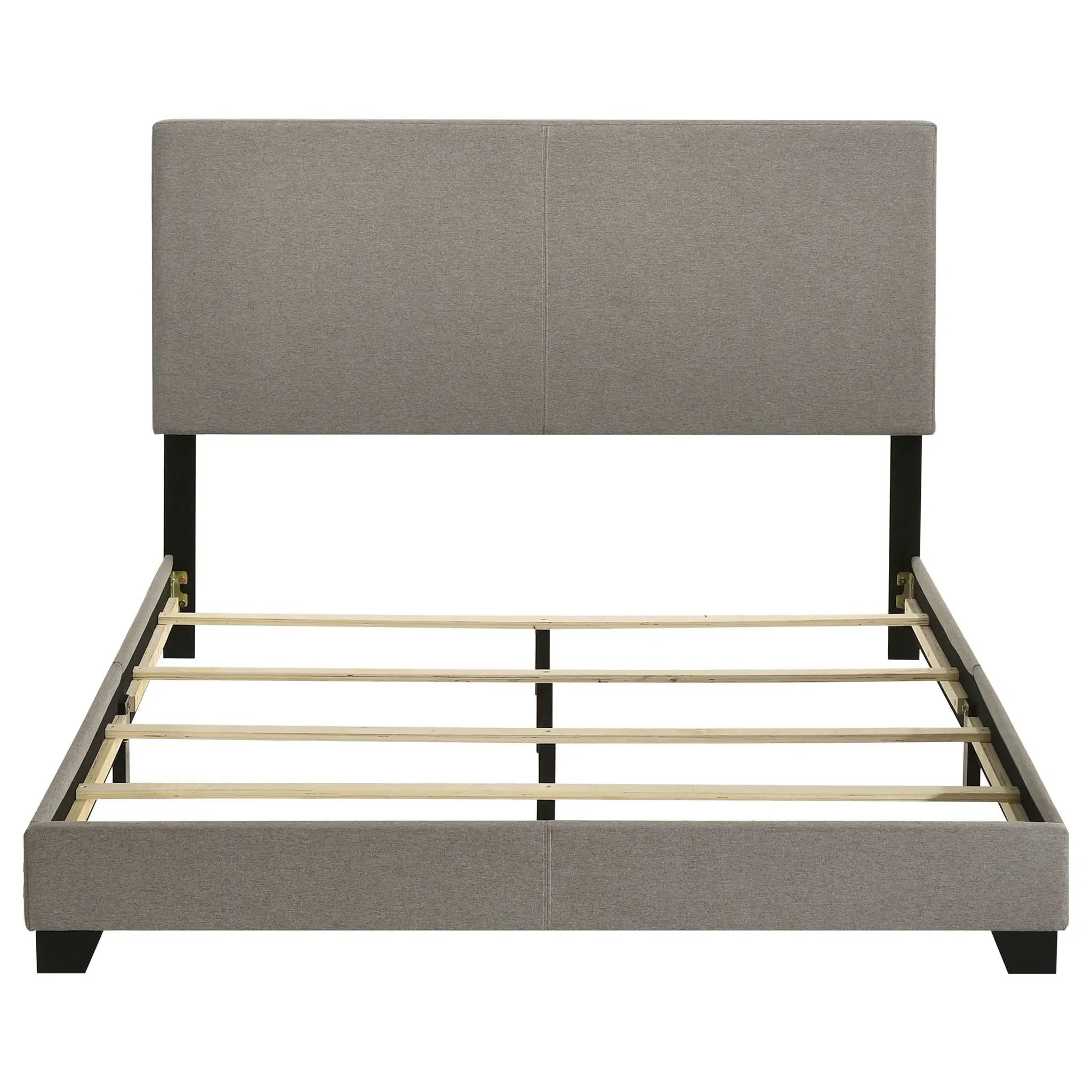 Dorian Fabric Upholstered Queen Panel Bed Taupe by Unique Piece Furniture