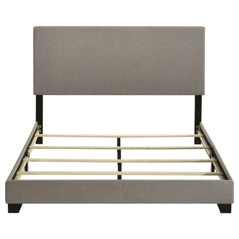 Dorian Fabric Upholstered Queen Panel Bed Taupe by Unique Piece Furniture