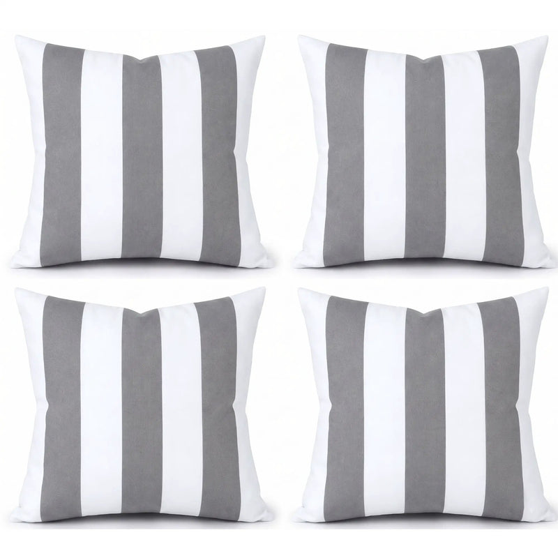4 Pack Outdoor Pillow Covers - 18x18 Inch by HouseOfZazla