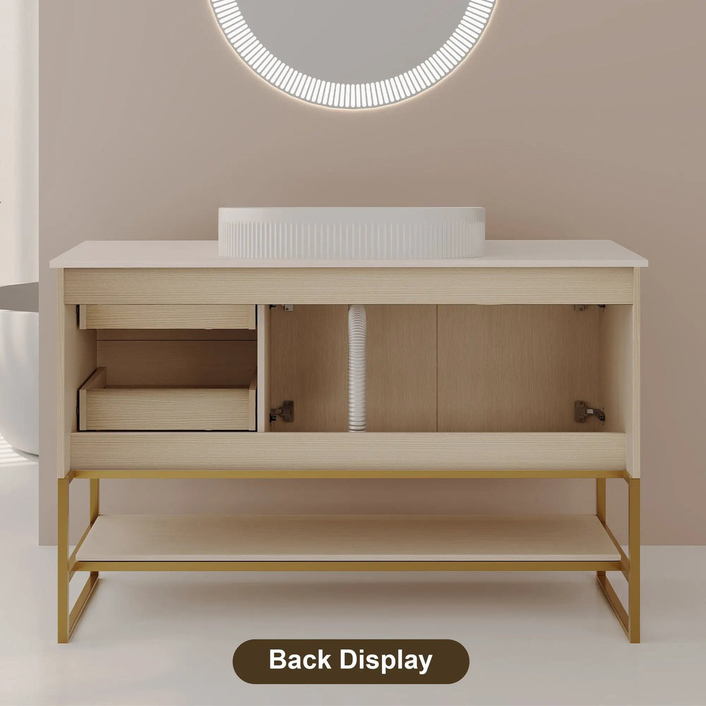 36" Modern Bathroom Vanity with Ceramic Vessel Sink by HouseOfZazla