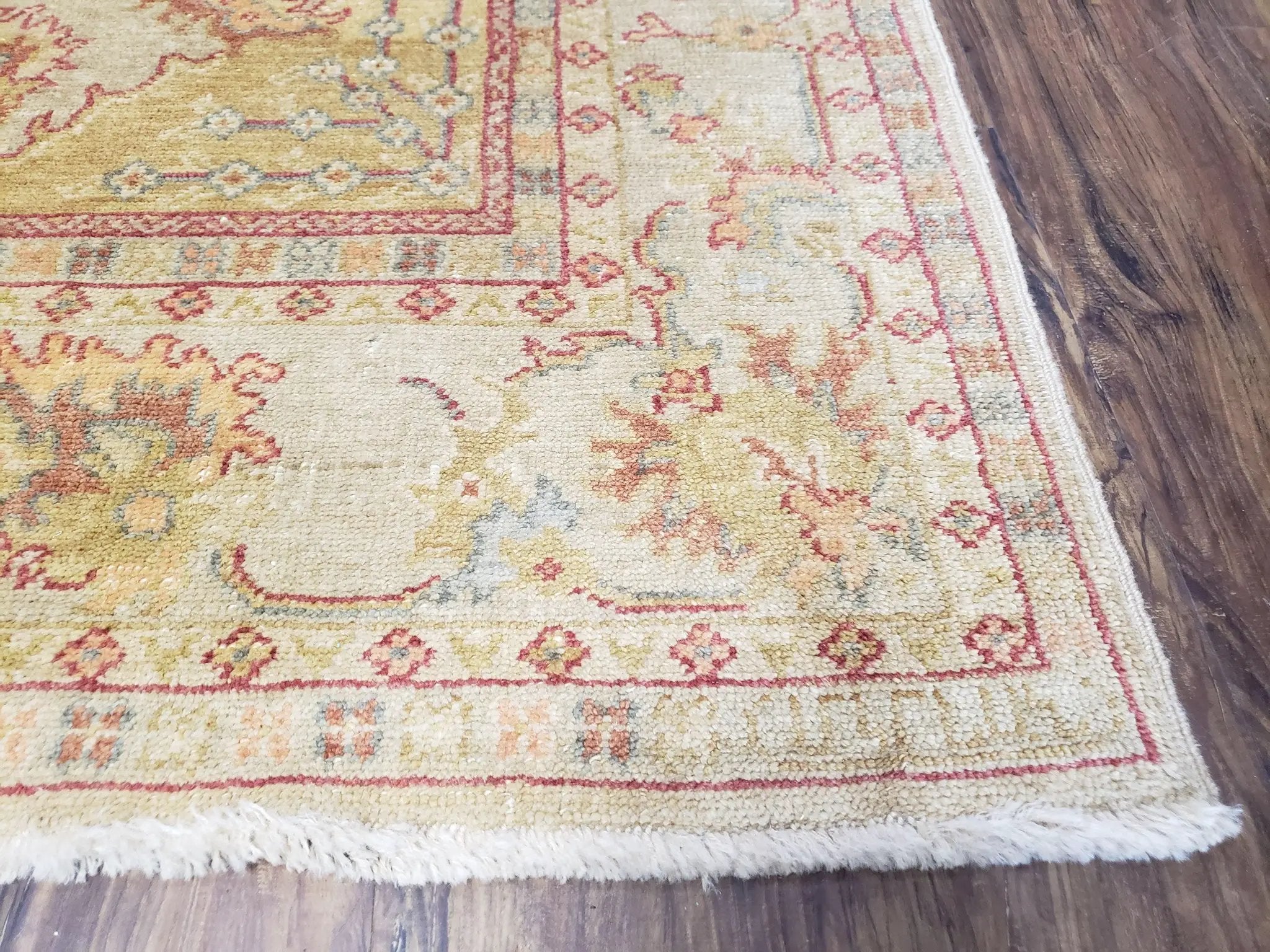 6x9 Turkish Oushak Rug, Wool Rug, Hand Knotted by Jewel Rugs