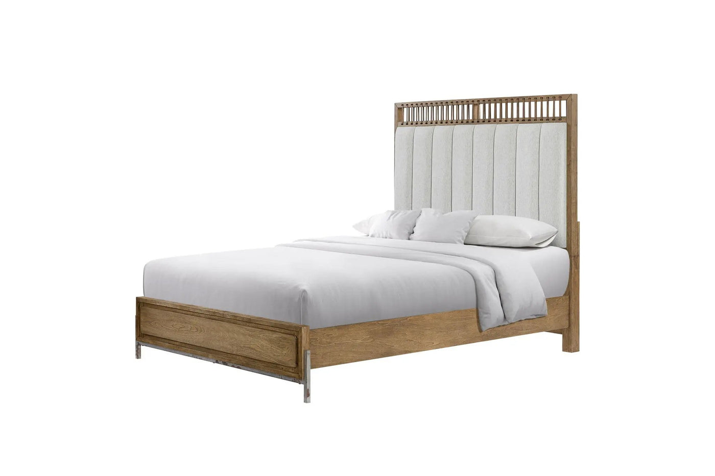 Elegant Design Upholstered And Strap Panel Bed by Unique Piece Furniture
