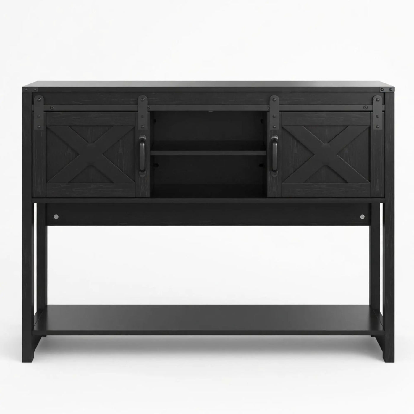 Farmhouse Entryway Table With Sliding Barn Door by HouseOfZazla