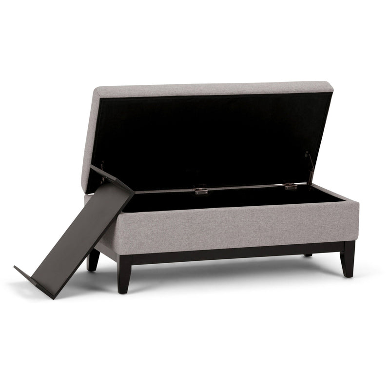 Oregon - Contemporary Storage Ottoman Bench With Tray by HouseOfZazla