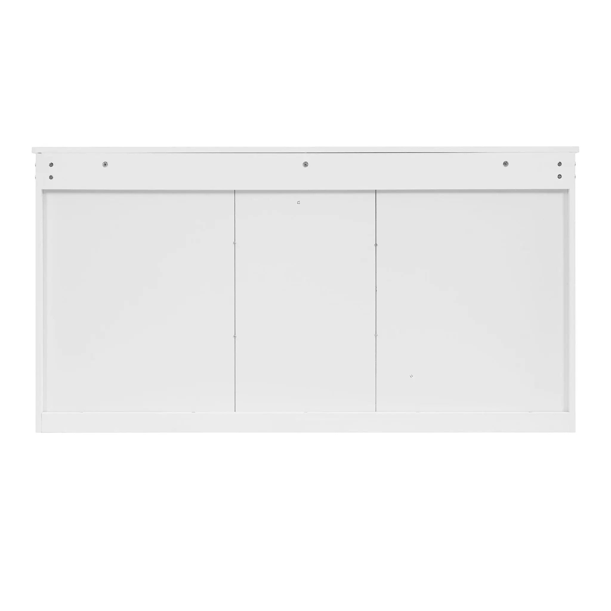 Modern Wall-Mount 2 In 1 Mirror Cabinet With Adjustable Shelves, Soft-Closing Hinges