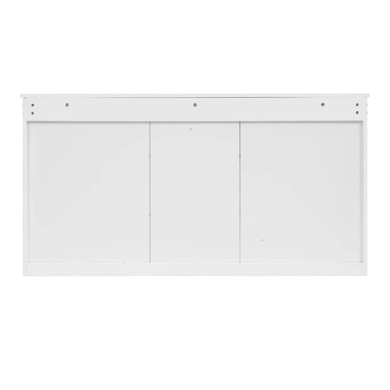 Modern Wall-Mount 2 In 1 Mirror Cabinet With Adjustable Shelves, Soft-Closing Hinges