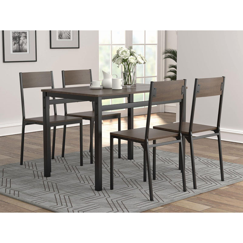 5 Piece Dining Set - Black by HouseOfZazla