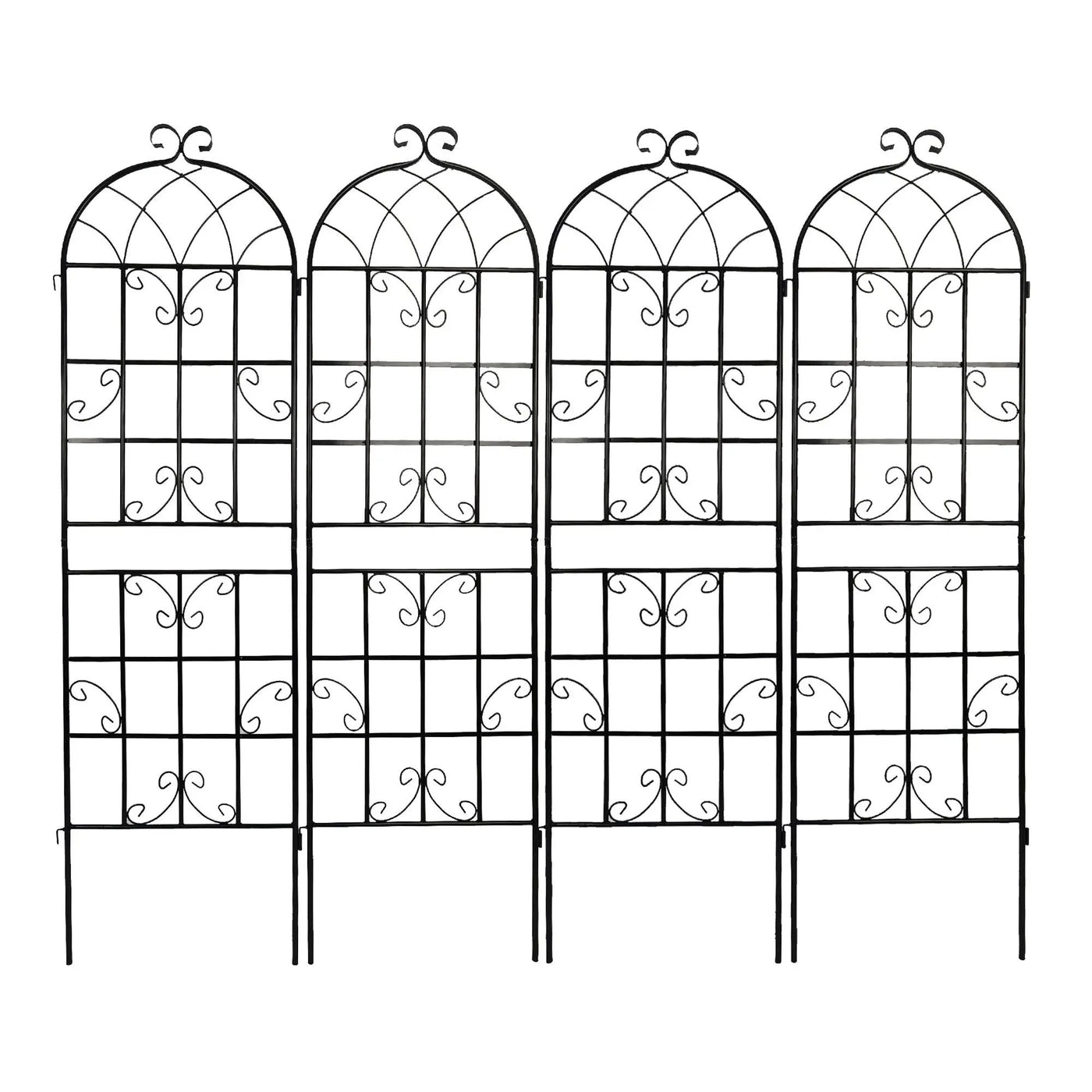 Metal Garden Rustproof Trellis For Climbing Plants Outdoor Flower Support by HouseOfZazla