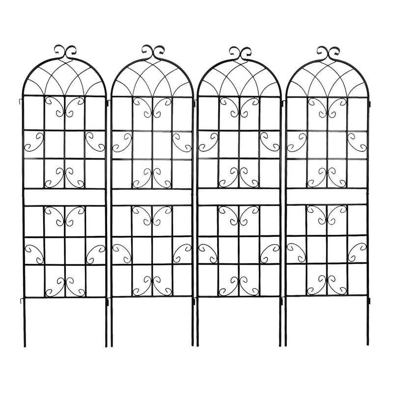 Metal Garden Rustproof Trellis For Climbing Plants Outdoor Flower Support by HouseOfZazla