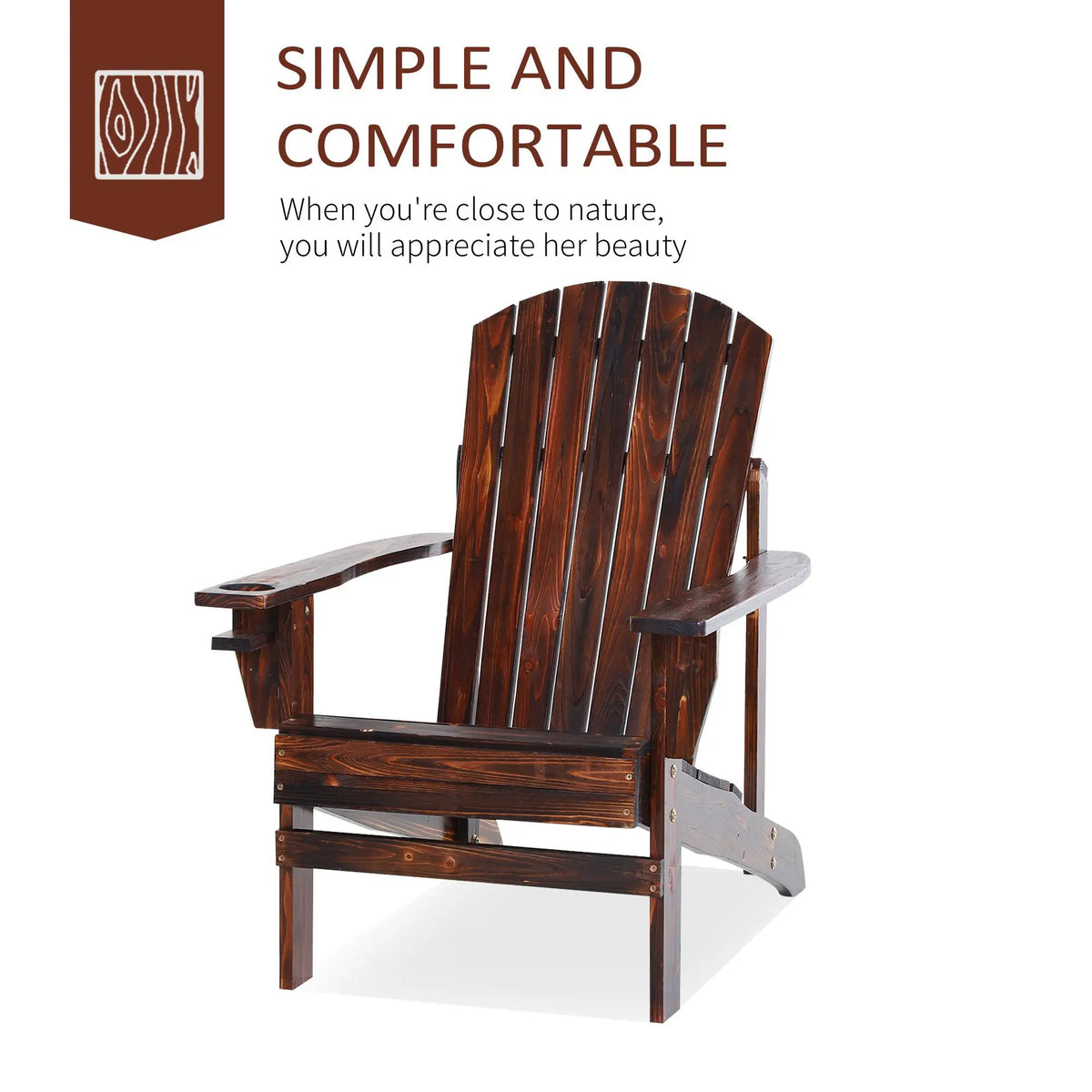 Outsunny Wooden Adirondack Chair by HouseOfZazla