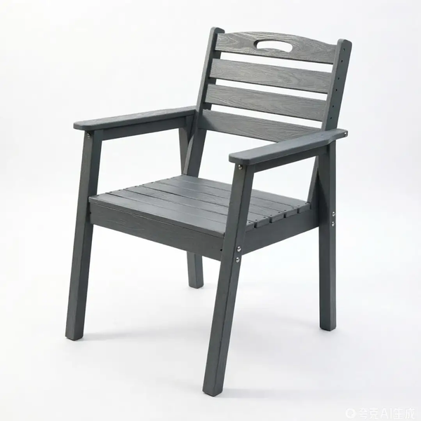 HDPE Outdoor Terrace Dining Chair Set of 2
