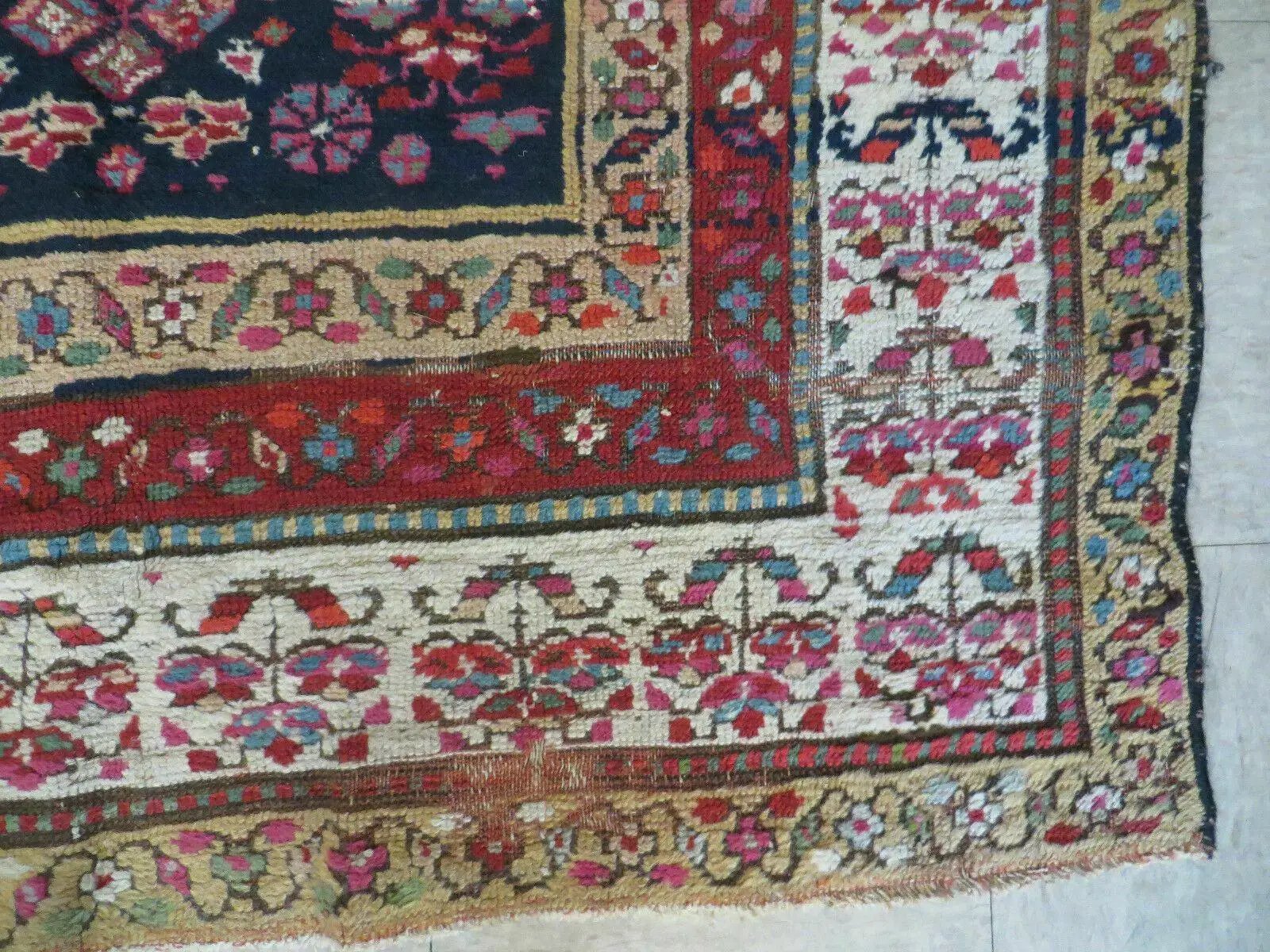 4' X11' Antique Handmade Turkish Anatolian Wool Corridor Kalegy Runner Rug by Jewel Rugs