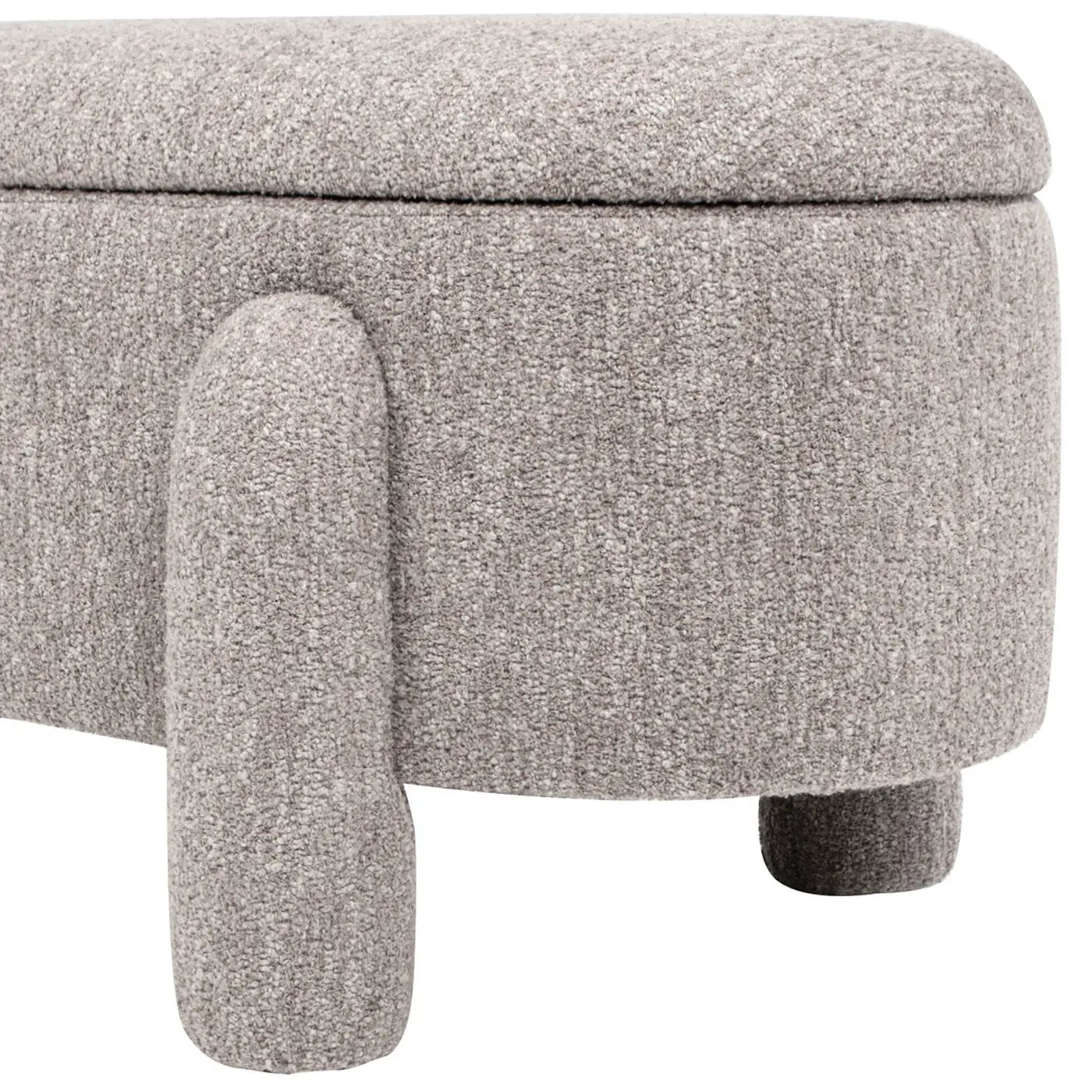 Hugo - Oval Fully Upholstered Storage Bench by HouseOfZazla
