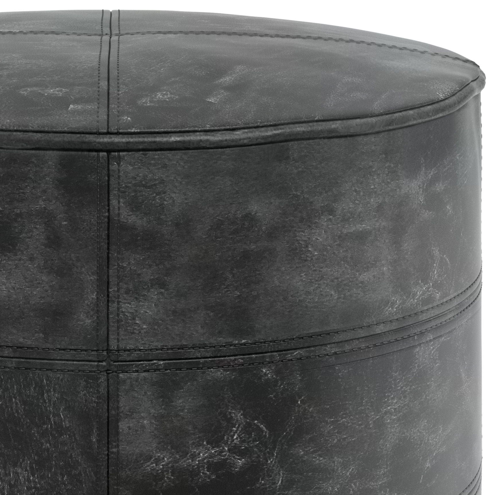 Connor - Handcrafted Round Pouf by HouseOfZazla