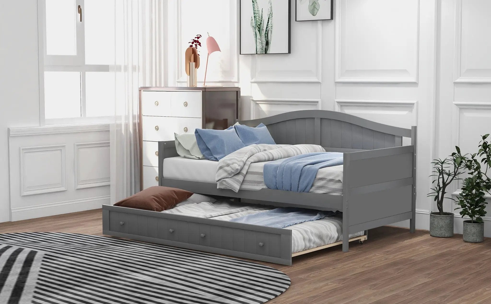 Wooden Daybed, Sofa Bed, No Box Spring Needed by HouseOfZazla