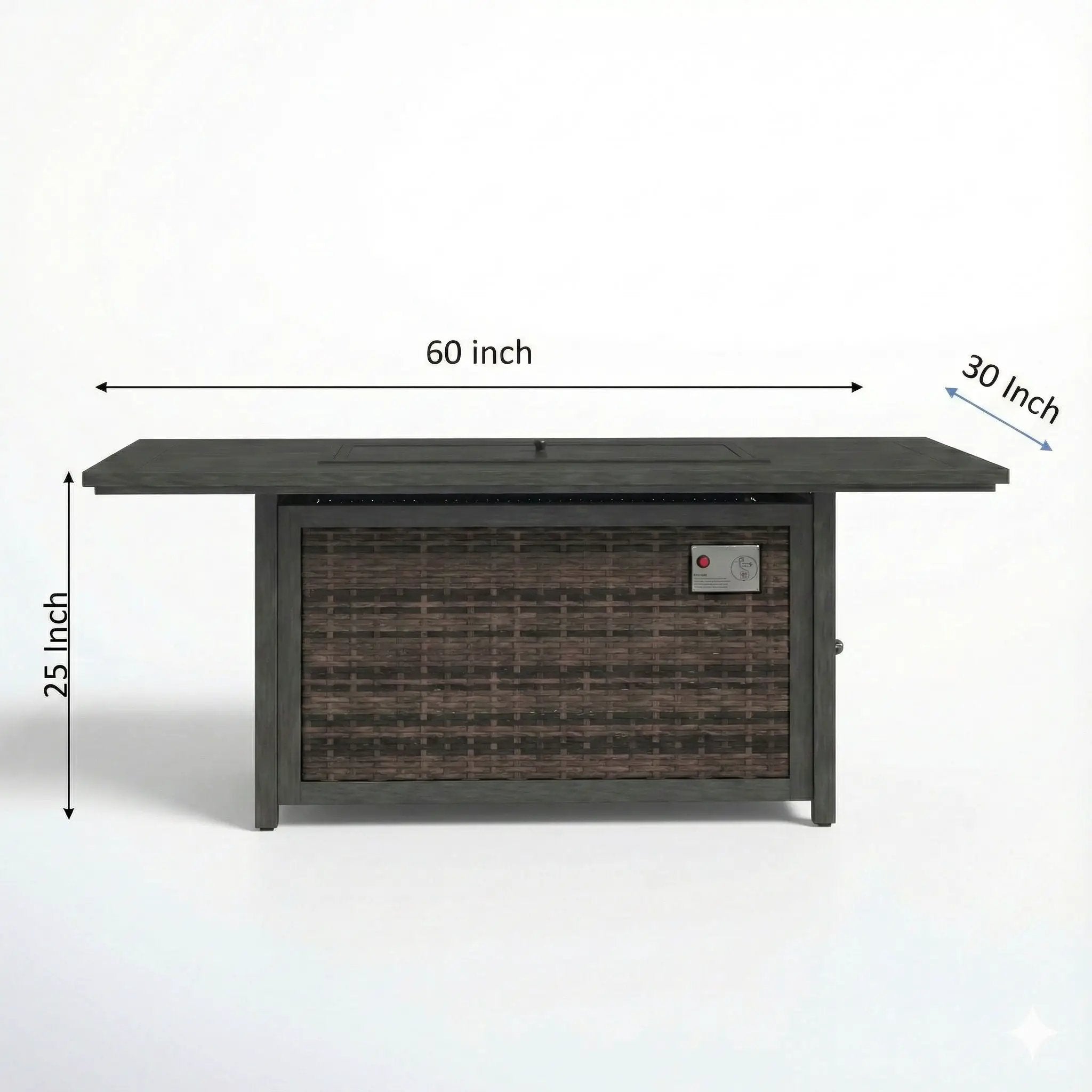 Propane Fire Pit Table - Espresso by HouseOfZazla