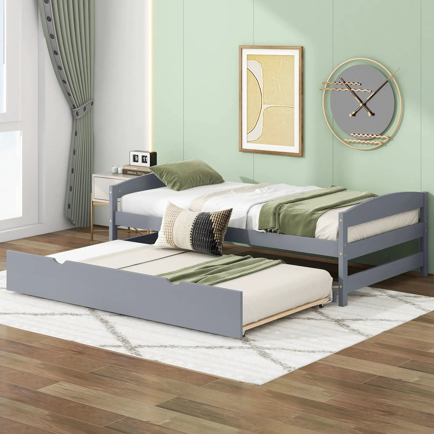 Platform Bed With Trundle by HouseOfZazla
