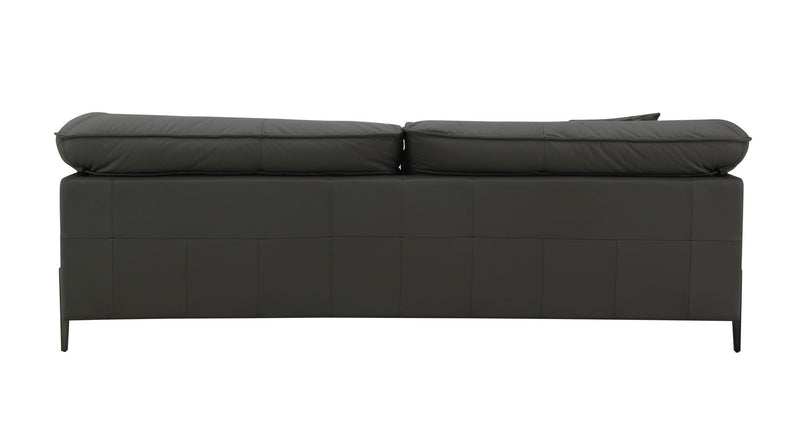 Tadi - Top Grain Leather Sofa - Black by HouseOfZazla