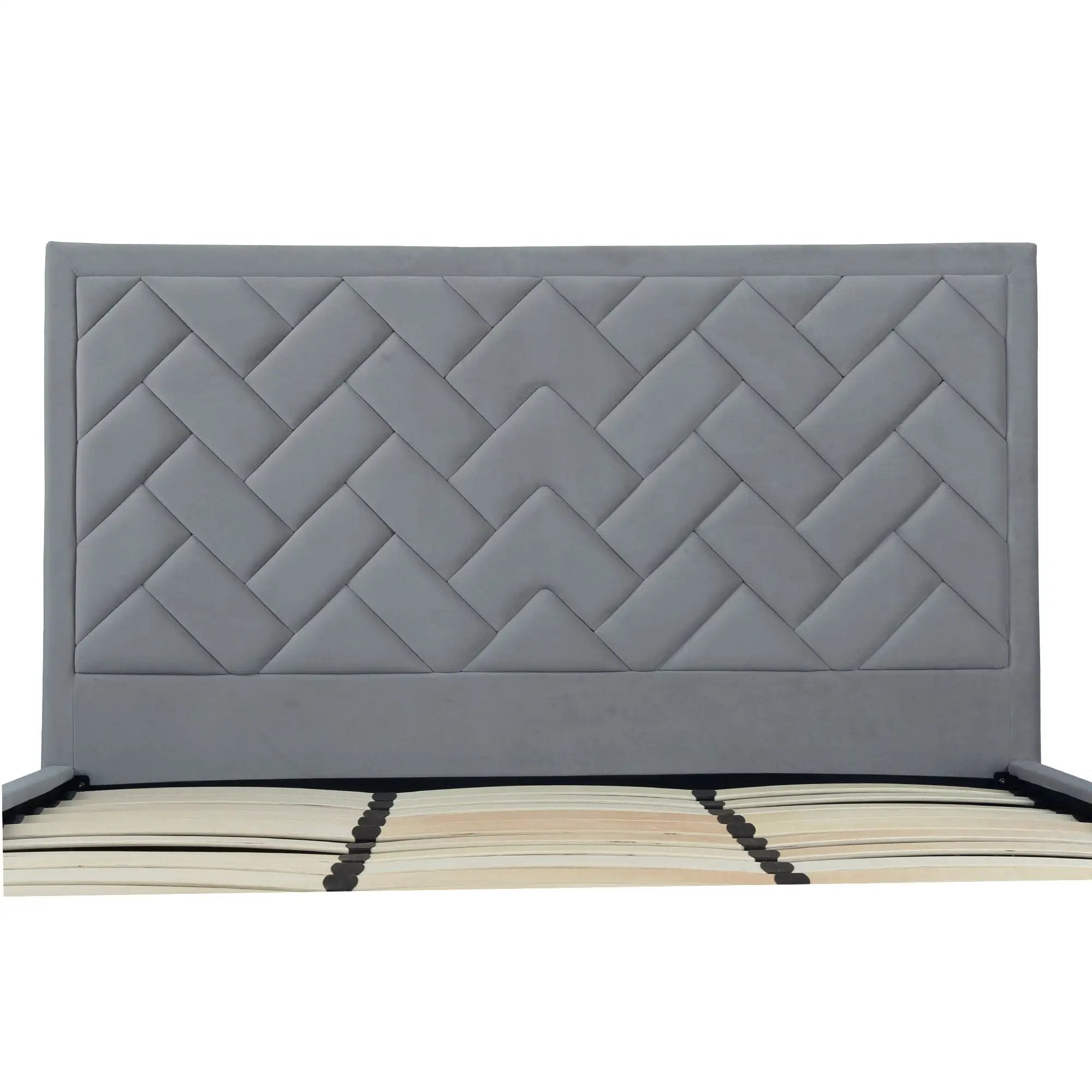 Crosby - Bed With Upholstered Headboard And Slats