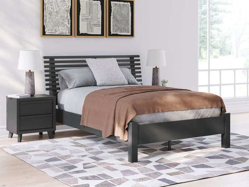 Danziar - Slat Panel Bed With Low Footboard by Unique Piece Furniture