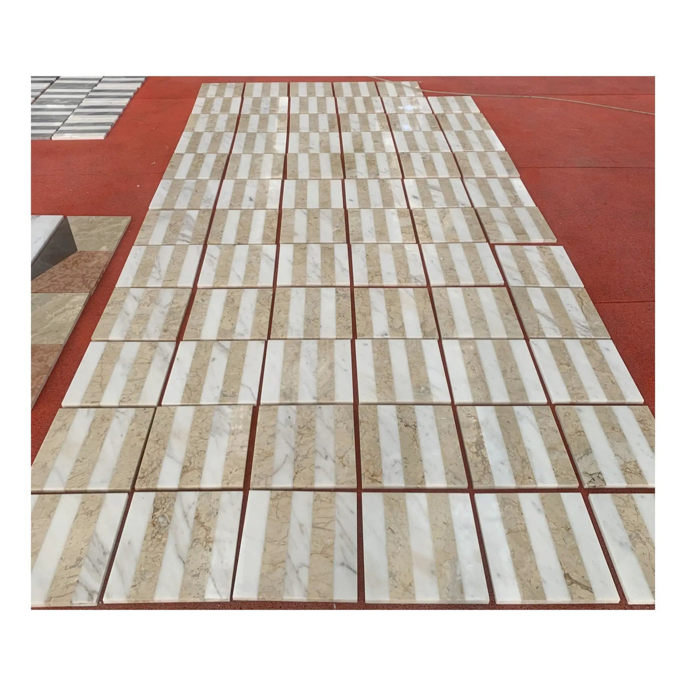 Elegant Waterjet Polished Marble Tile For Floor And Wall by HouseOfZazla